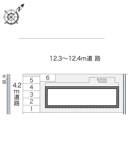 ★手数料０円★四日市市伊倉１丁目 月極駐車場